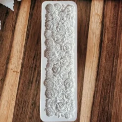 Kakformar-Rosmönster Silikonform