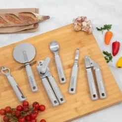 Vitlökspressar-Rostfri vitlökspress med soft-touch-handtag Laura Ashley - Mörk turturduva av Pendeford