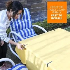 Rostfria bordsduksklämmor i rostfritt stål, 12-pack, lämpliga för hem, restaurang, picknick, fest, matbord, rymmer bord upp till 4,8 cm tjocka