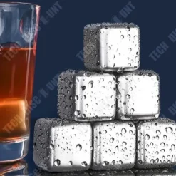 Rostfria isbitar - TD® - 8 bitar - Material 304 - Storlek 27mm - Spegeleffekt