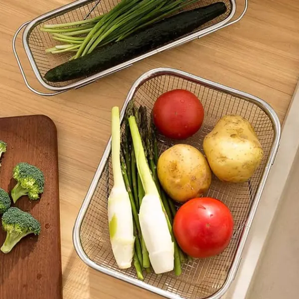 Durkslag & Silar-Rostfritt durkslag 38x28x8cm