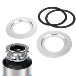 Rostfritt stål 180 mm till 114 mm diskho Adapter för matavfallskvarn Tillbehör Delar