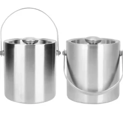 Ishink & Kylare-Rostfritt stål dubbelväggig ishink för Party Bar KTV Rödvin