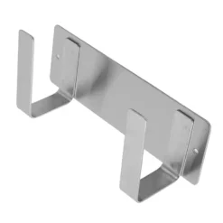 Köksorganiserare-Rostfritt Stål Enkelt Stekpanna Lock Rack Kök Förvaringshållare Silver