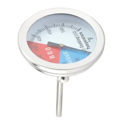 Rostfritt Stål Grilltermometer 100-550℉ Rund Huv Temperatur För Grillugn Grill