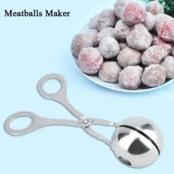 Pressar-Rostfritt Stål Icke-klibbiga Köttbullar Risbollar Klipp Maker Köksverktyg