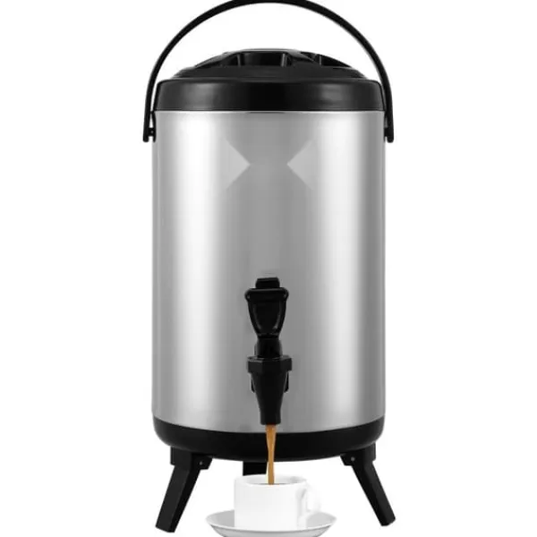 Dryckesautomater-Rostfritt stål isolerad dryckesautomat, 2 gallon (7,6 liter), för varm och kall dryck, livsmedelsklassad för te, kaffe, vatten.