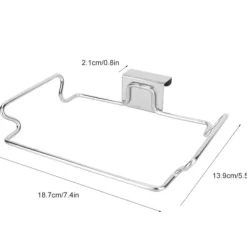 Tillbehör Till Avfallshantering-Rostfritt stål kökshängare förvaringsställ handdukspapperskorgen soporganisatör rackhållare