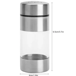 Rostfritt Stål Kryddburk Salt Peppar Krydd Kryddkruka Flasktank för Hemkök