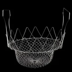 Durkslag & Silar-Rostfritt Stål Ångande Sköljning Hopfällbar Fryskorg Stekt Matsil Stekverktyg Tillbehör