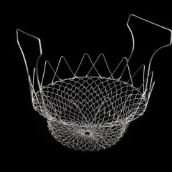Durkslag & Silar-Rostfritt Stål Ångande Sköljning Hopfällbar Fryskorg Stekt Matsil Stekverktyg Tillbehör