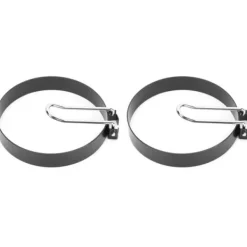 Rostfritt stål Non-Stick Egg Shaper Ringar - Set med 2, köksredskap