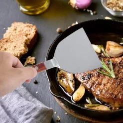 Rostfritt Stål Pannkaksspade Grillspade Handtag Kök Matlagningsspade 85 Spade