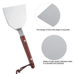 Rostfritt Stål Pannkaksspade Grillspade Handtag Kök Matlagningsspade 85 Spade