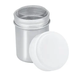 Sockerströare-Rostfritt Stål Pulver Shaker Kanna Kakao Socker Kaffe Peppar Krydda (Konkav S)