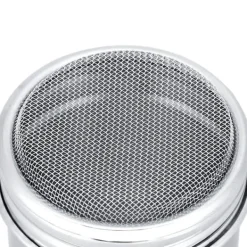 Sockerströare-Rostfritt Stål Pulver Shaker Kanna Kakao Socker Kaffe Peppar Krydda (Konkav S)