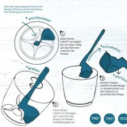Rotativ spatel - CP19933 - Thermomix - TM5, TM6, TM31 - Kökstillbehör - Blå