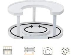 Köksorganiserare-Roterbart kryddställ för förvaringsboxar