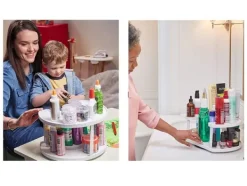 Köksorganiserare-Roterbart kryddställ för förvaringsboxar