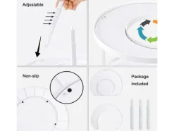 Köksorganiserare-Roterbart kryddställ för förvaringsboxar
