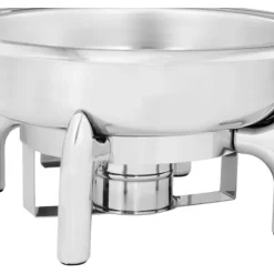 Matuppvärmare-Royal Catering - Chafing dish - Rund med visningsfönster - 5,5 L - 1 bränslecell