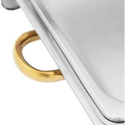 Matuppvärmare-Royal Catering - Chafing dish - GN 1/1 - Guldaccenter - 9 L - 2 Bränsleceller