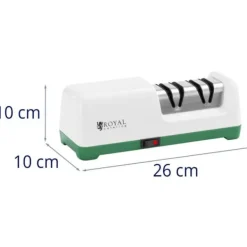 Köksknivar-Royal Catering - Elektrisk diamant-knivslip - 2 nivåer - 20° - Vit