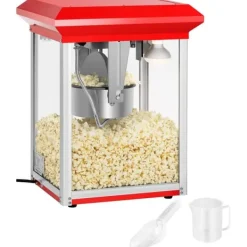 Popcornmaskiner-Royal Catering - Popcornmaskin röd - 8 oz