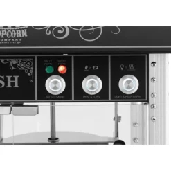 Popcornmaskiner-Royal Catering - Popcornmaskin med vagn - Retrodesign - 195 / 235 - °C - Svart