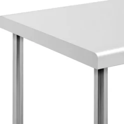Royal Catering - Rostfri arbetsbänk - 100 x 70 cm - 250 kg lastkapacitet