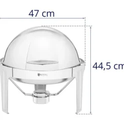 Matuppvärmare-Royal Catering - Rund chafing dish - 6 l