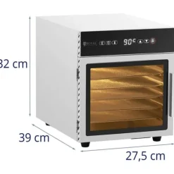 Royal Catering - Torkugn - Rostfritt stål - 500 W - 6 torkhyllor