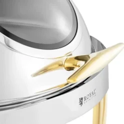 Tillbehör För Matservering-Rund bain-marie-värmare för pastabaserade rätter med rolltop-överdrag, 6 l