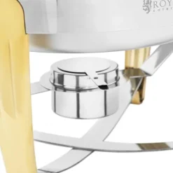 Tillbehör För Matservering-Rund bain-marie-värmare för pastabaserade rätter med rolltop-överdrag, 6 l