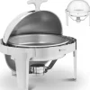 Tillbehör För Matservering-Rundabordsmatvärmare för pasta med rolltop-överdrag, 5,8 l