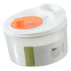 Salladsslungor-Sallad Spinner Manuell Sallad Spinner 3L Stor kapacitet Grönsakstvättmaskin Torktumlare Avloppssil med skål och durkslag