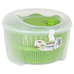 Salladsslungor-Salladcentrifug - Tontarelli - 4,5 L - Plast - Transparent - Ø 24,5 cm