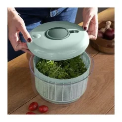 Sallads centrifug - LIVOO - MEN434 - 4,2 L - Centrifugering via tryckare - Avtappningskorg - Diskmaskin-kompatibel