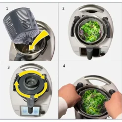 Salladsslungor-Salladskorg för grönsaker och frukter till Thermomix SaladBasket TM6 TM5 TM Friend