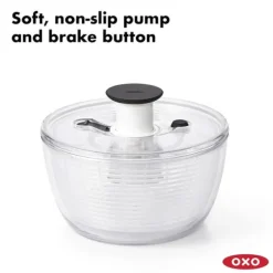 Salladsslunga | Ört-, frukt- och salladstvätt | Kompakt och effektivt köksredskap för färska grönsaker