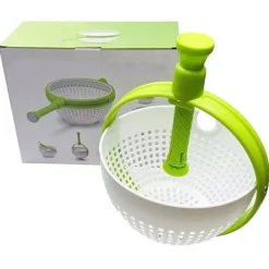 Salladssnurra - Snabbtorkande roterande avloppskorg för frukt och grönsaker