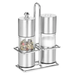 Salt- och kryddkvarnset, 15x10x5 cm, Silver