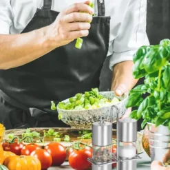 Salt- och kryddkvarnset, 15x10x5 cm, Silver