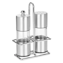 Salt- och kryddkvarnset, 15x10x5 cm, Silver