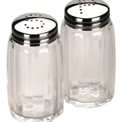 Ibili Salt- & Pepparströare-Salt och peppar shakers - Ej specificerat - Mini Set - Glaskropp - Rostfritt stål lock - 0,0375 L