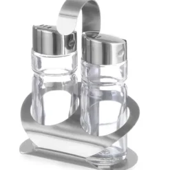 Salt- & Pepparströare-Salt- och pepparkryddset i rostfritt stål - Hendi 465301