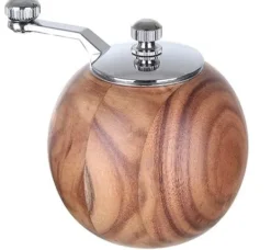 Salt- och Pepparkvarn Rund 8 cm Trä