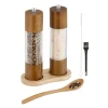 Salt- och pepparkvarn set, 21x5 cm, Brun