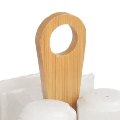 Salt- och pepparset, 3-delat, kryddningsset, saltkar + pepparskakare, servetthållare, WHITELINE ORION 153692