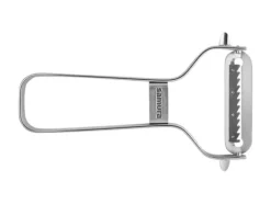 SAMURA Premium Rostfritt Stål Grönsaksskalare med Julienneblad - Högkvalitativt Japanskt Köksverktyg för Enkel Matberedning